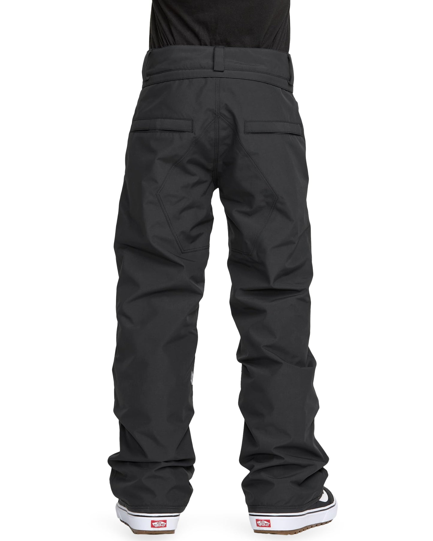 Volcom Kid's Freakin Chino Youth Insulated Pant – 10K Waterproof Snow Pants Grow-Tech & Zip Tech®, Black, X-Large