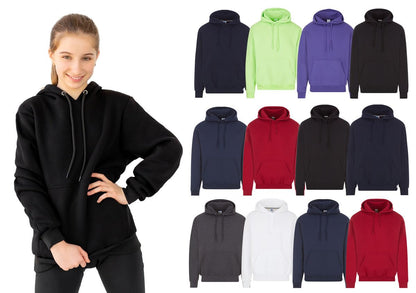 BILLIONHATS 12 Pack of Wholesale Kids Hoodie Sweatshirts Bulk Hoodies for Children, Warm Hooded Shirt Boys Girls Unisex, Donations Camp SIZE XL