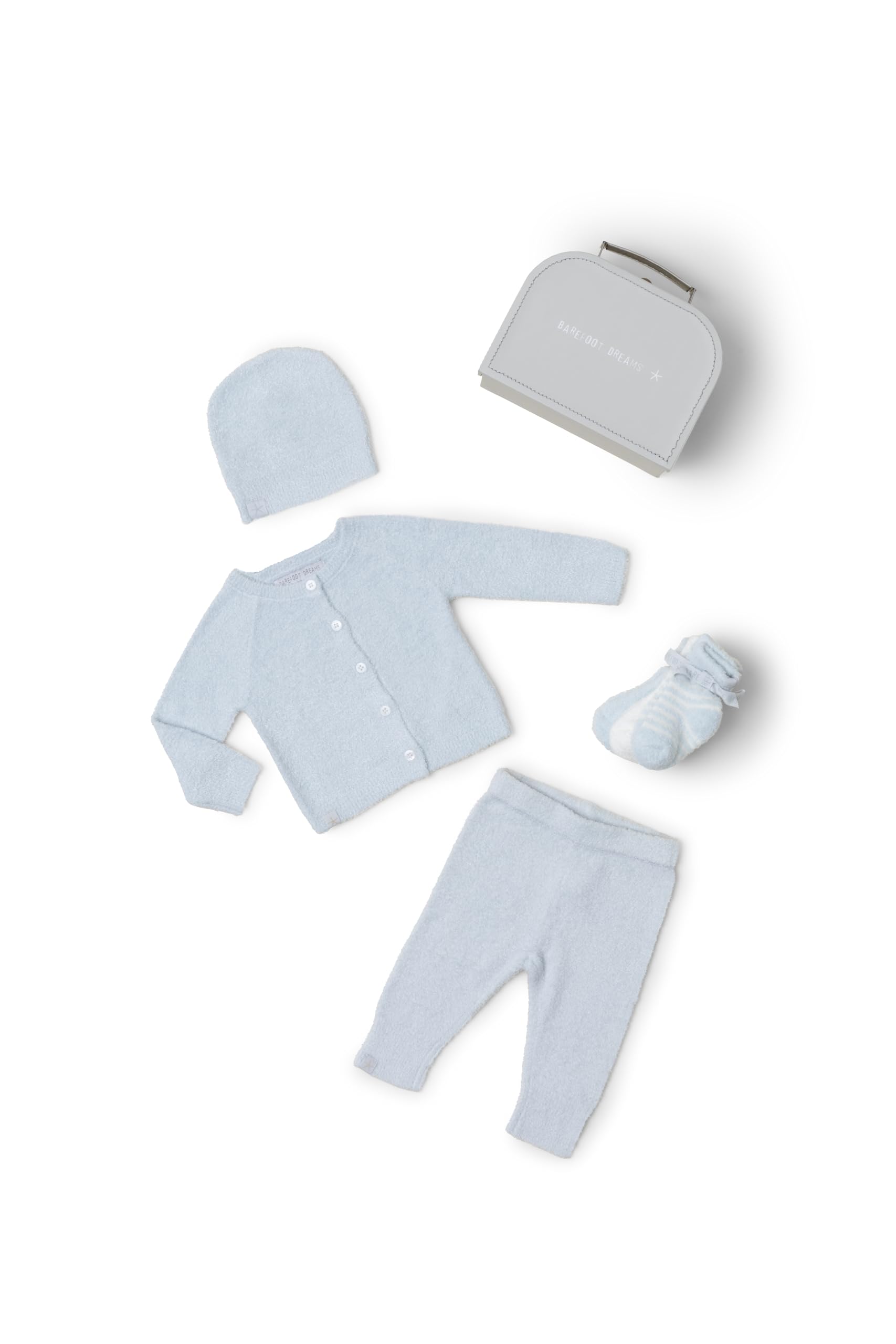 Barefoot Dreams® CozyChic Lite® Classic Newborn Set, Blue, 0-3 Months