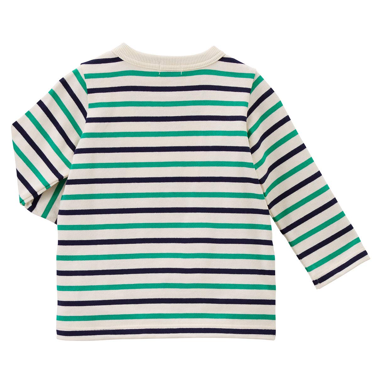MIKI HOUSE DOUBLE_B T-shirt 63-5213-677, Boys and Girls, 27.6-59.1 inches (70-150 cm), Navy Blue × Green, 70