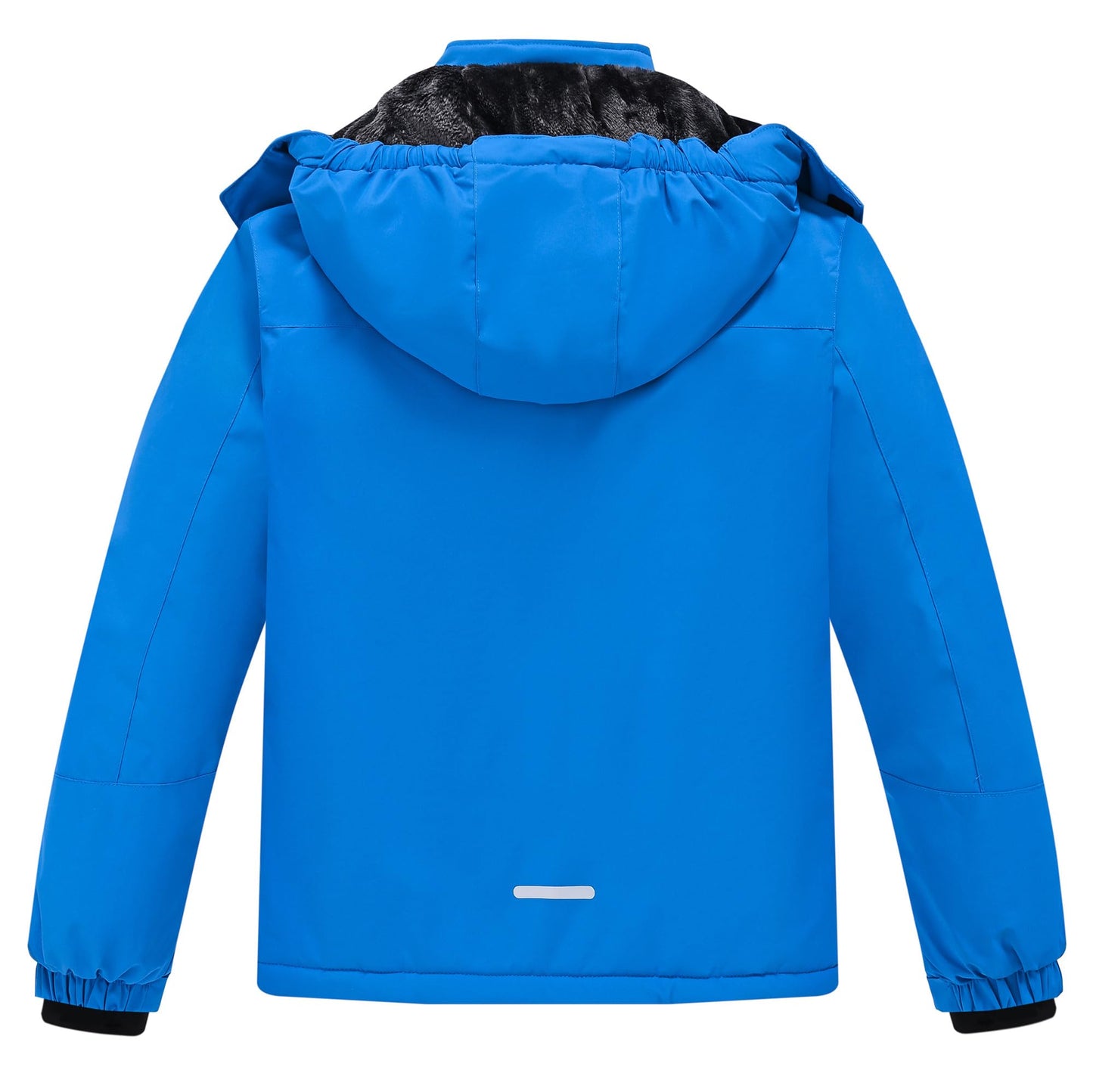 QMP Boys Winter Coat Jackets Snow Suit for Kids Rain Fleece Warm Waterproof Insulated Softshell Ski Snowboard Jackets for Girls Windproof with Zip Pockets Hoode Royal Blue 6-7