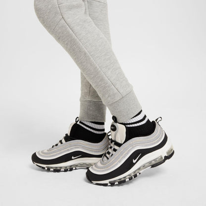 Nike Sportswear Tech Fleece Big Kids' Joggers (HV5869-063, Dark Grey Heather/Black/Black) Size Large