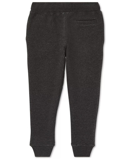 POLO RALPH LAUREN Boys Sweatpants Cotton Fleece Joggers in Avery Grey Heather with Red Polo Pony Embroidery (US, Numeric, 2, Regular)