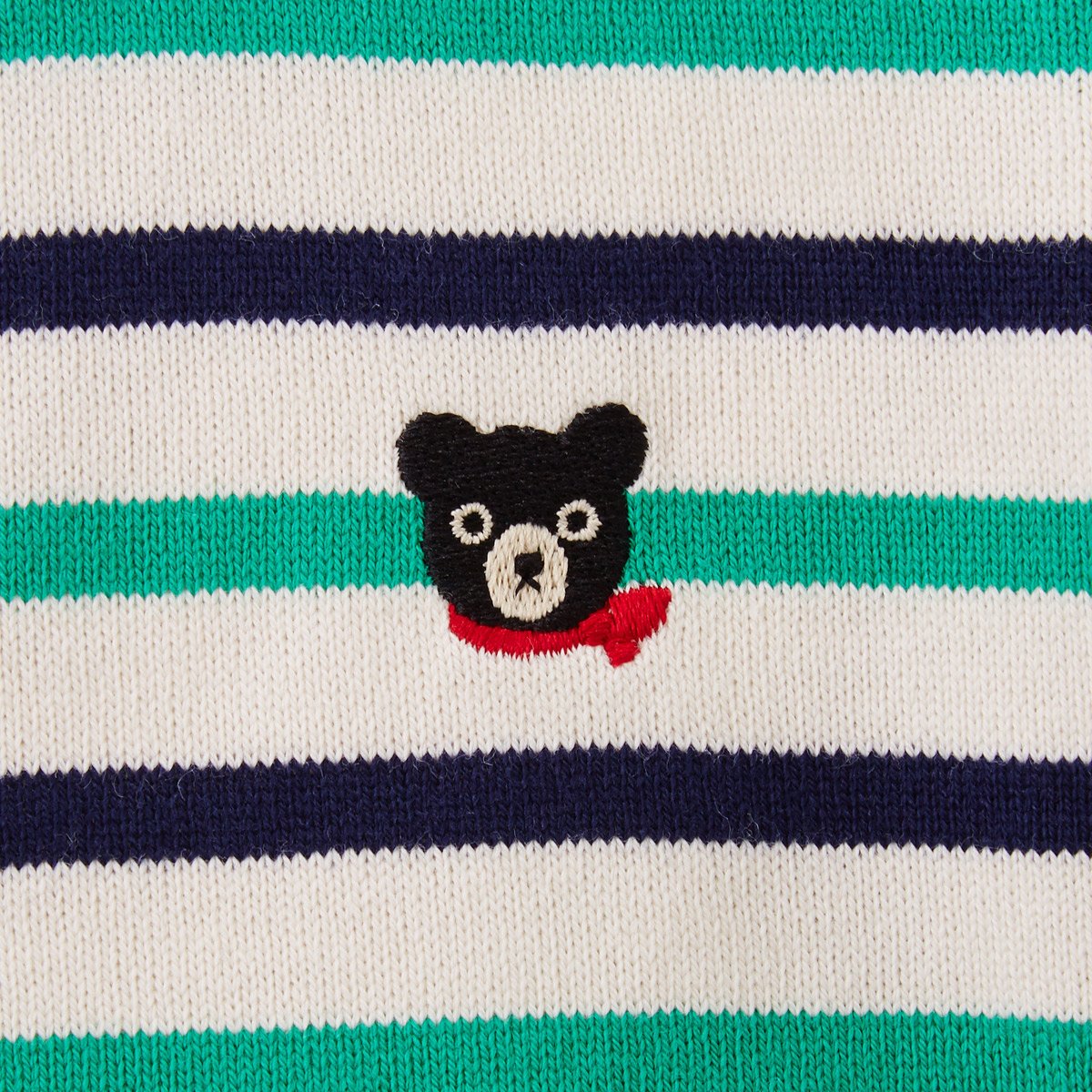 MIKI HOUSE DOUBLE_B T-shirt 63-5213-677, Boys and Girls, 27.6-59.1 inches (70-150 cm), Navy Blue × Green, 70