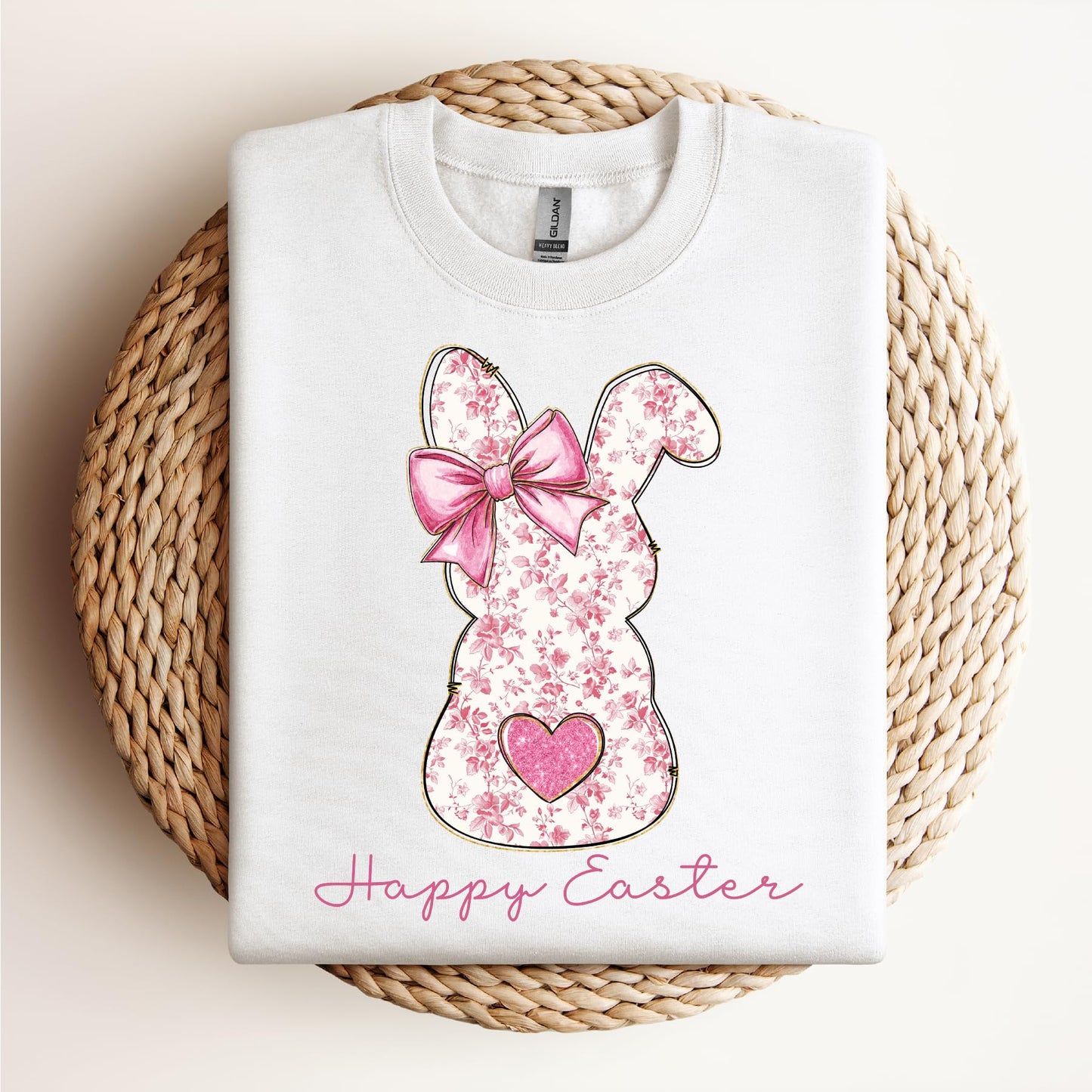 Easter Bow Sweater, Easter B.nny Sweatshirt, Floral B.nny Crewneck, Holiday Sweater, Easter Gift for Her or Kids