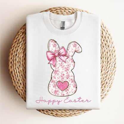 Easter Bow Sweater, Easter B.nny Sweatshirt, Floral B.nny Crewneck, Holiday Sweater, Easter Gift for Her or Kids