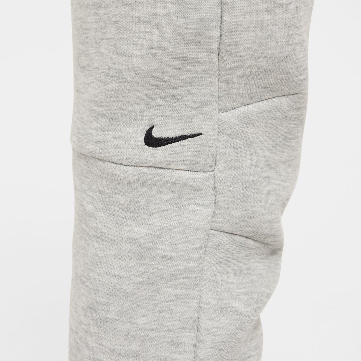 Nike Sportswear Tech Fleece Big Kids' Joggers (HV5869-063, Dark Grey Heather/Black/Black) Size Large