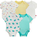 Cloudstretch 5-Pack Bundle | Magnetic Baby Bodysuits, Unisex - 2, 6-9 Months