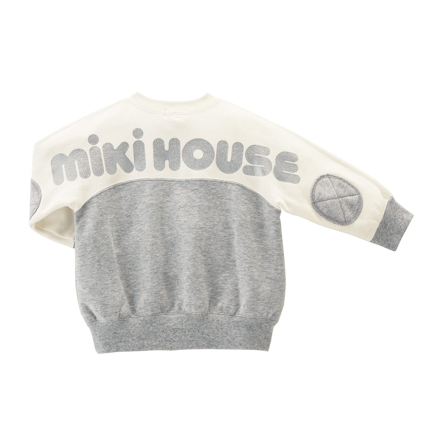Miki House 13-5610-570 Sweatshirt, Logo, Long Sleeve, Boys, Girls, Baby, Kids, Children's Clothing, gray, 130 cm
