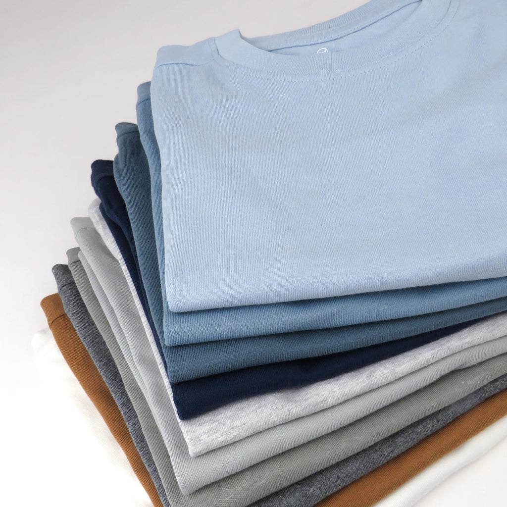 HonestBaby Unisex Baby 10-Pack 100% Organic Cotton Short Sleeve T-Shirts, Prep School Rebel Boy, 24 Months