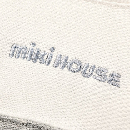 Miki House 13-5610-570 Sweatshirt, Logo, Long Sleeve, Boys, Girls, Baby, Kids, Children's Clothing, gray, 130 cm